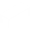 Borra tafel met aluminium poten